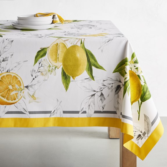 Meyer Lemon Tablecloth | Williams Sonoma