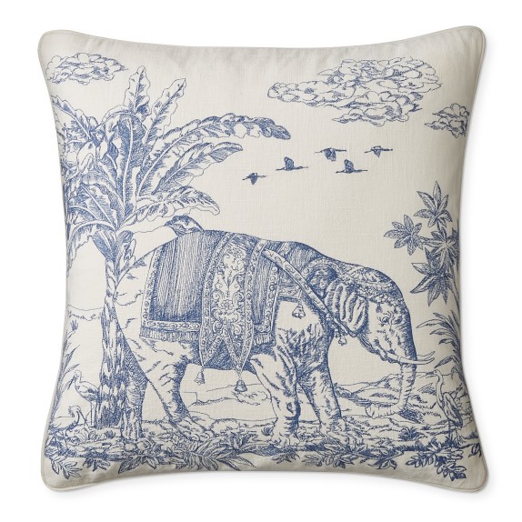 toile pillow covers