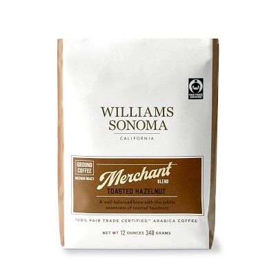 Williams Sonoma Fair Trade Coffee, Toasted Hazelnut, Set of 2