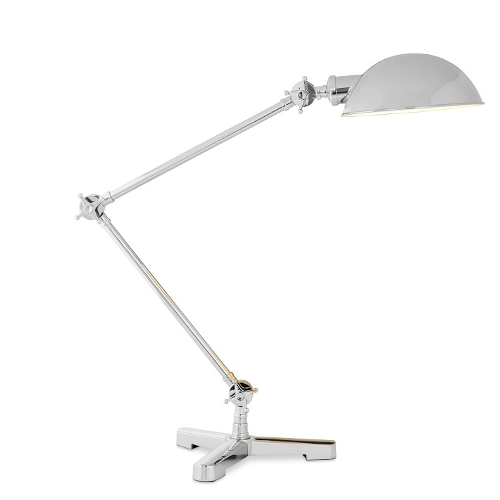 Polished nickel task lamp Clearance