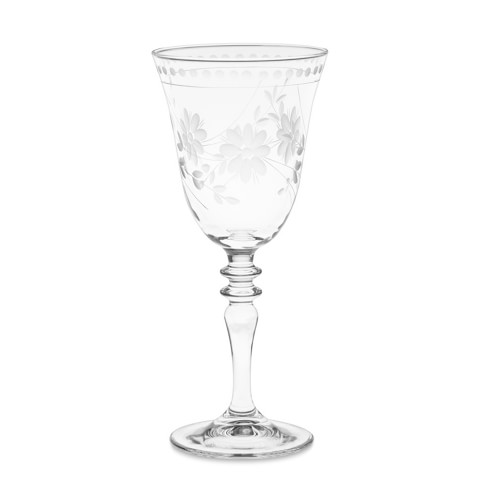 Vintage Etched Wine Glasses