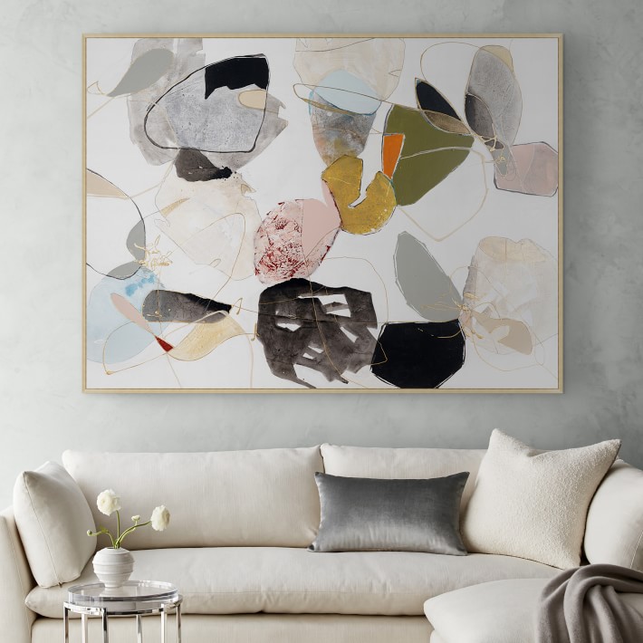 Olive and Tangerine | Large Wall Art | Williams Sonoma