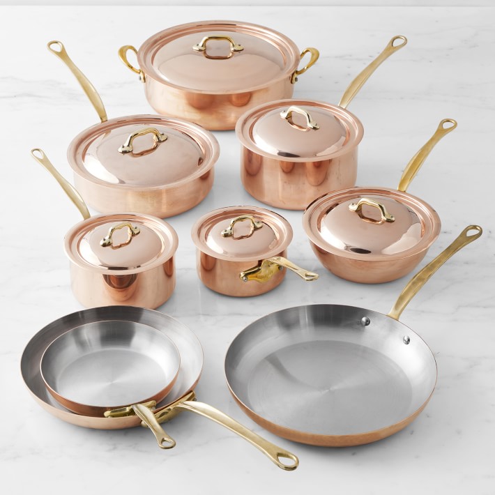 Mauviel Copper M'150 B 15-Piece Cookware Set | Williams Sonoma