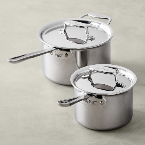 All-Clad d5 Stainless-Steel Sauce Pan Set of 2