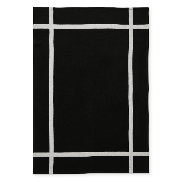 Cashmere & Wool Equestrian Throw Blanket Williams Sonoma