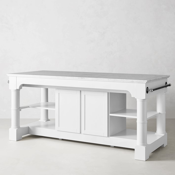 Barrelson Marble Top Kitchen Island Williams Sonoma