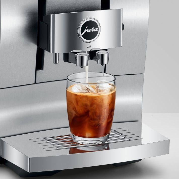 JURA Z10 Aluminum White Fully Automatic Espresso Machine Williams Sonoma