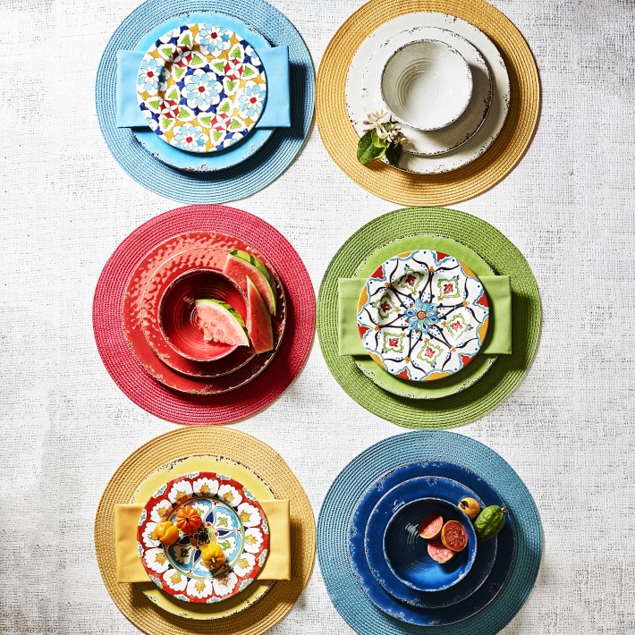 Rustic® Outdoor Melamine Dinner Plates Williams Sonoma