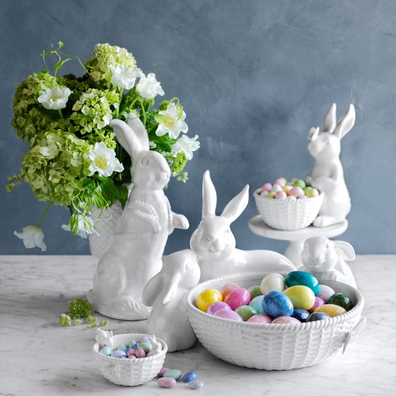 New Set of 6 Williams Sonoma Alabaster Easter Eggs Beautiful! 