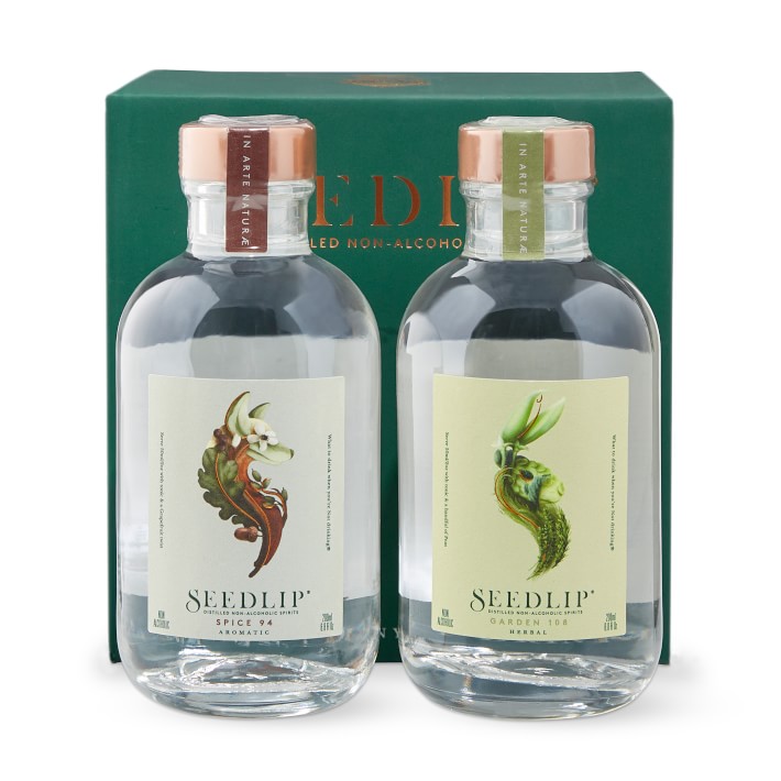 Seedlip NonAlcoholic Spirit Gift Set Cocktail Mixer Williams Sonoma