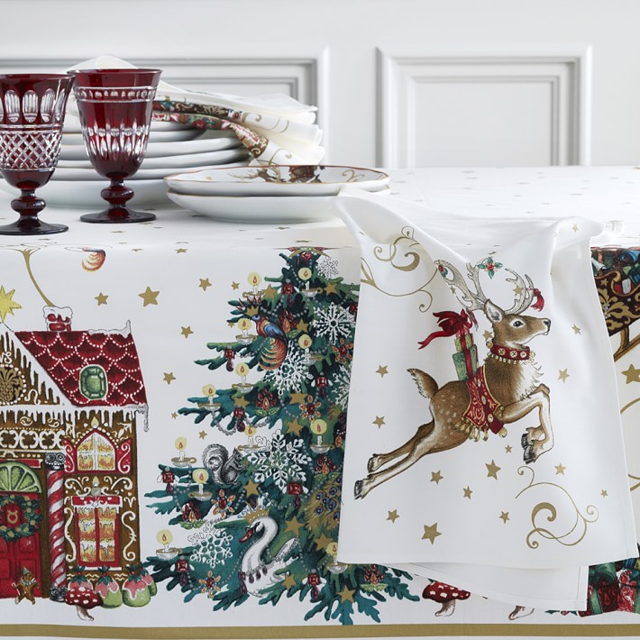 Twas the Night Tablecloth | Williams Sonoma