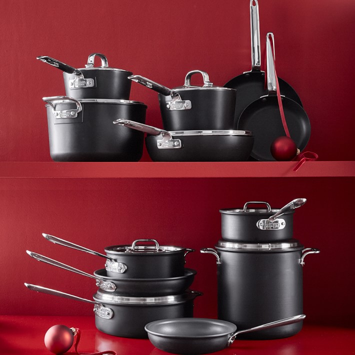 AllClad NS1 Nonstick Induction 13Piece Cookware Set Williams Sonoma
