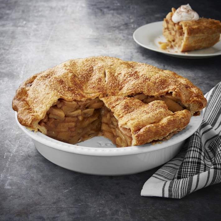 Open Kitchen by Williams Sonoma Ceramic Pie Pan with "Baked with Love
