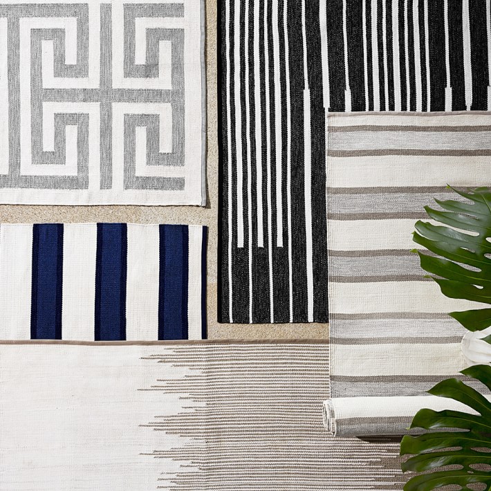 Perennials® Ikat Striped Outdoor Rug Williams Sonoma