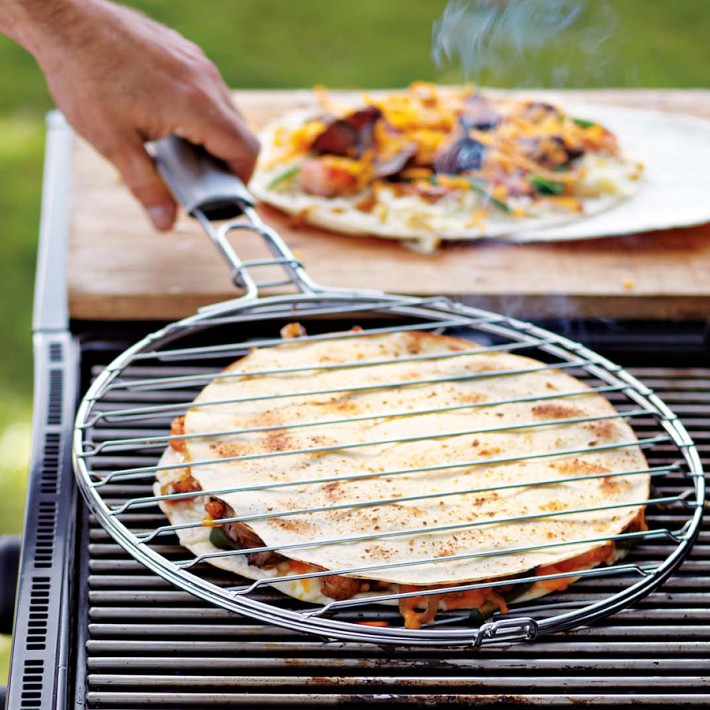 Quesadilla Grill Basket Outdoor Cookware Williams Sonoma
