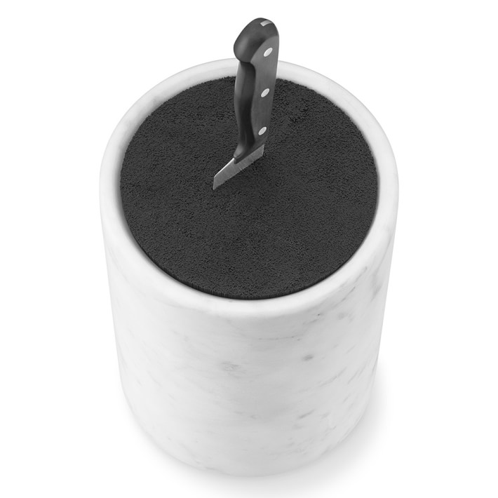 Marble Knife Holder with Kapoosh® Insert | Kitchen Counter Organizers ...