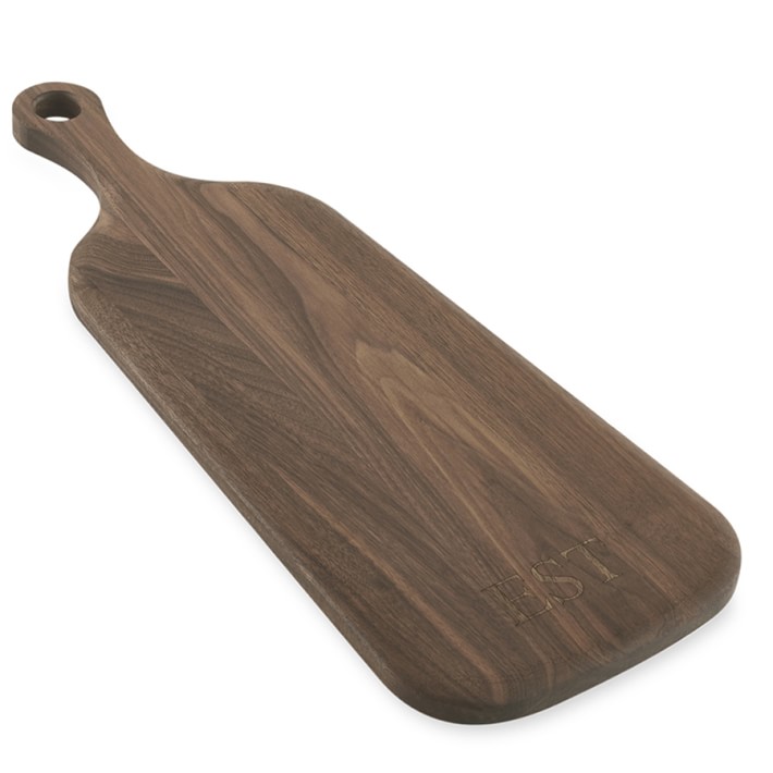 Williams Sonoma Walnut Wood Bread Cutting Board with Handle Williams