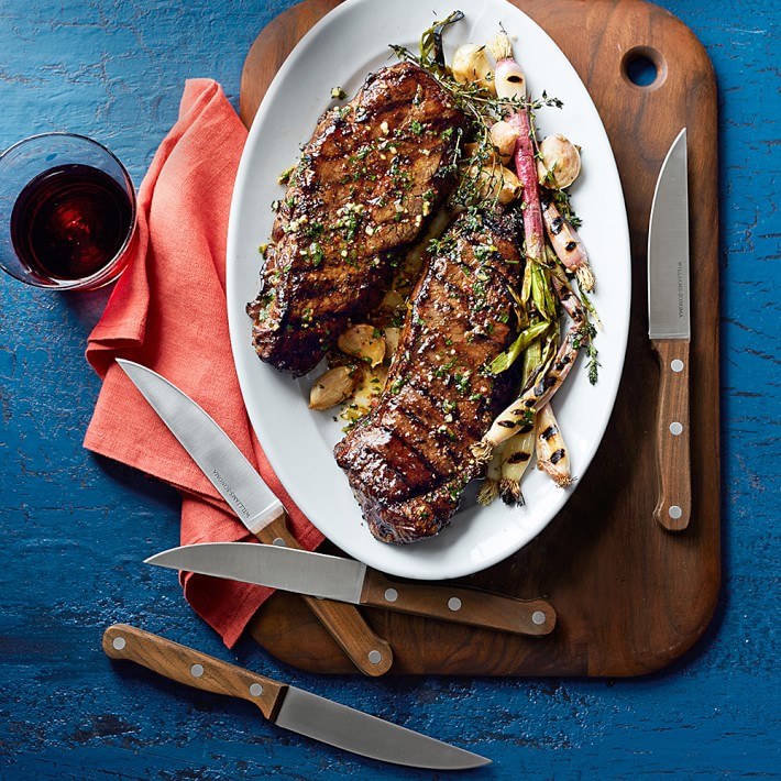 Williams Sonoma Outdoor Walnut Steak Knives, Set of 4 Williams Sonoma