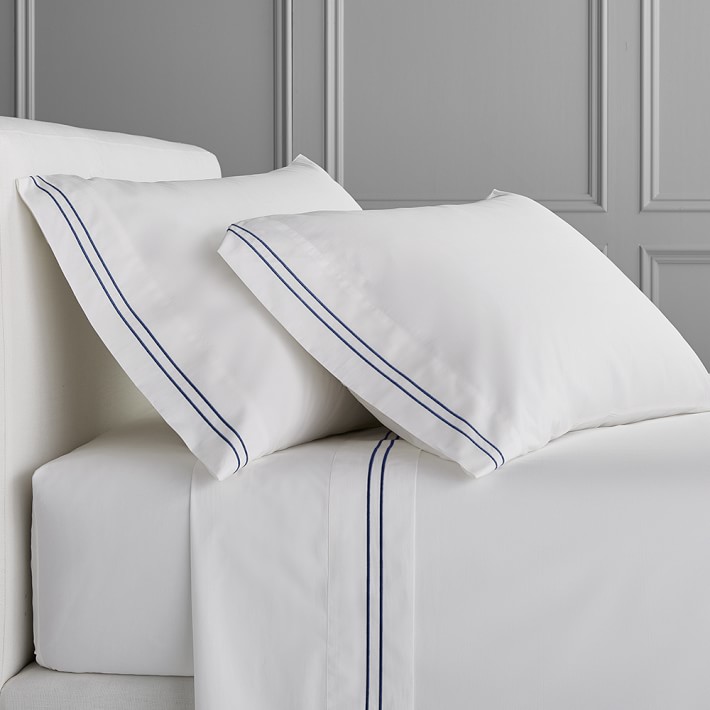 Chambers® Italian Hotel Embroidered Sheet Set Williams Sonoma