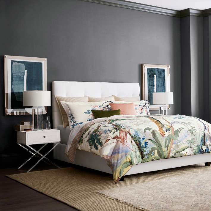 Painted Peacock Luxury Duvet Cover & Shams Williams Sonoma