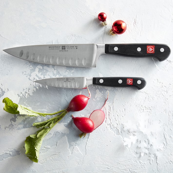 Wüsthof Classic 2Piece HollowEdge Chef's Knife Set Williams Sonoma