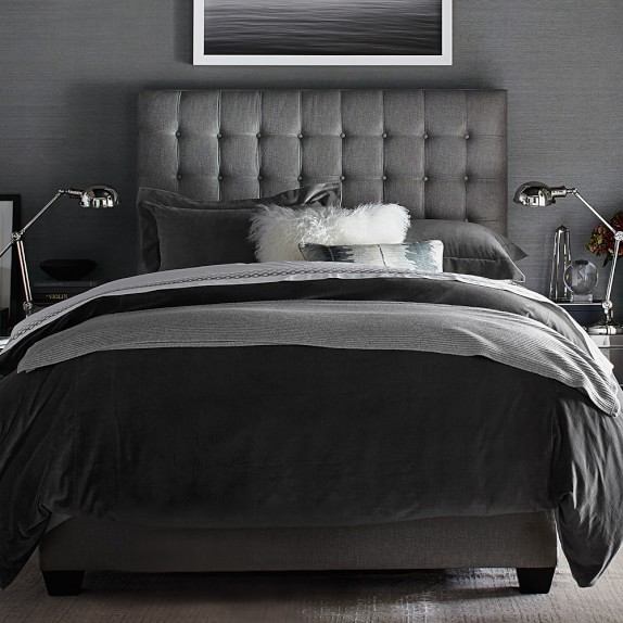 black velvet bed cover