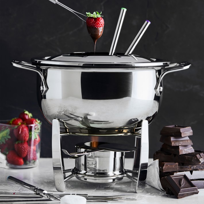 AllClad CastAluminum Fondue Pot Williams Sonoma