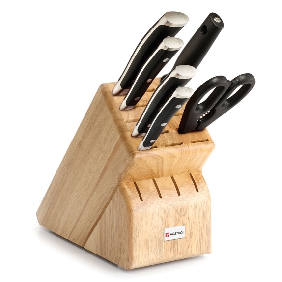 wusthof classic ikon 8 piece knife block set