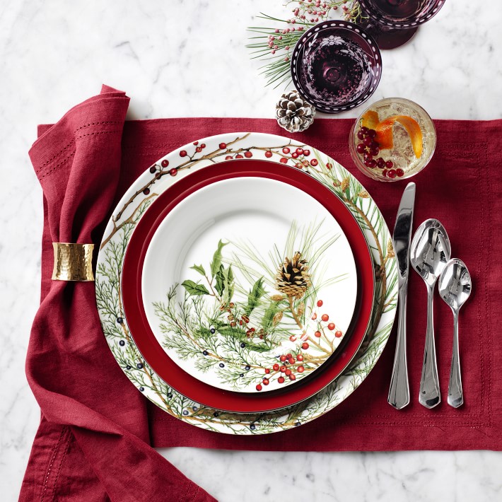 Woodland Berry Dinner Plate Set Set of 4 Williams Sonoma