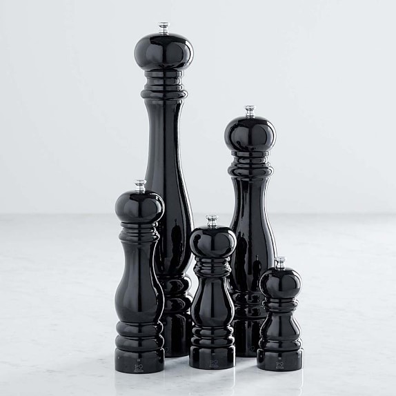 black salt and pepper mills