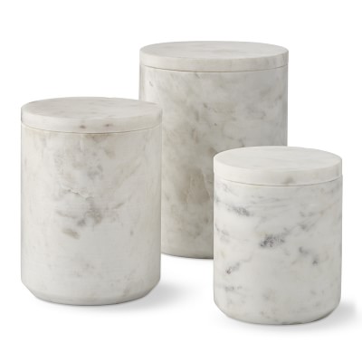 Marble Canister Kitchen Counter Organizers Williams Sonoma   Marble Canister M 