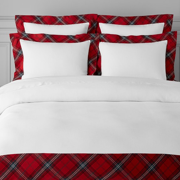 williams sonoma tartan bedding