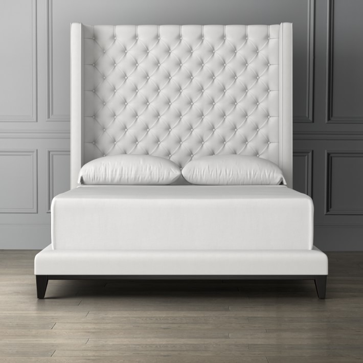 Presidio Extra Tall Tufted Bed Luxury Beds Williams Sonoma