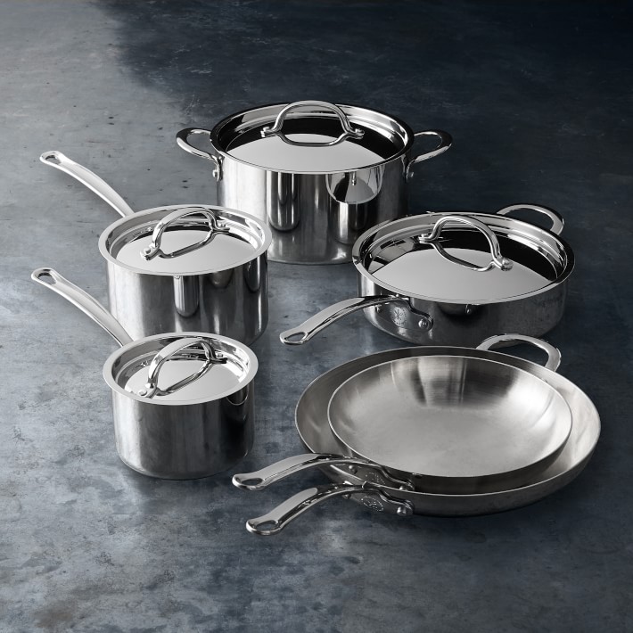 Open Kitchen by Williams Sonoma StainlessSteel 10Piece Cookware Set
