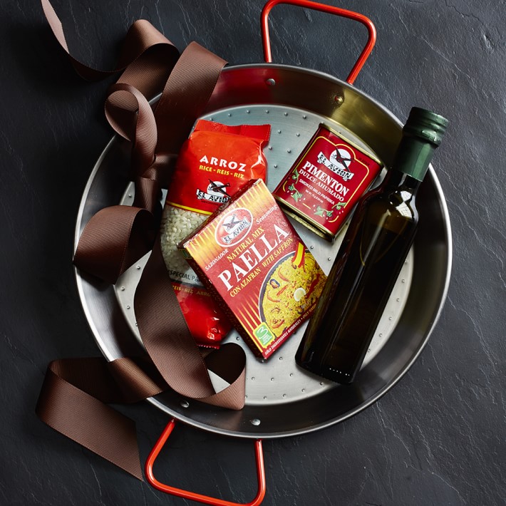 Spanish Paella Gift Set + Paella Pan Food Gift Set Williams Sonoma