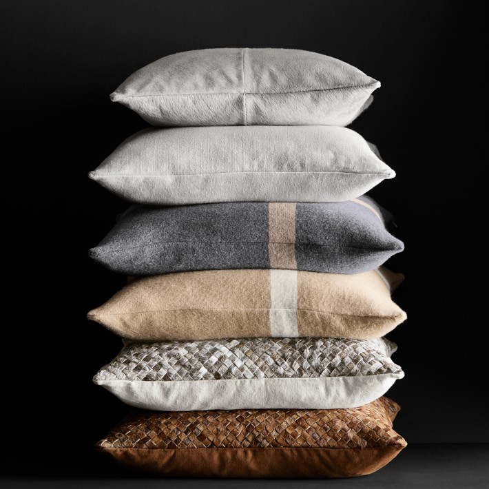 Solid Cowhide Pillow Williams Sonoma