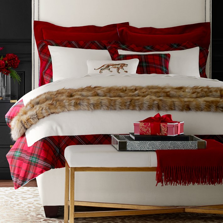 william sonoma tartan bedding