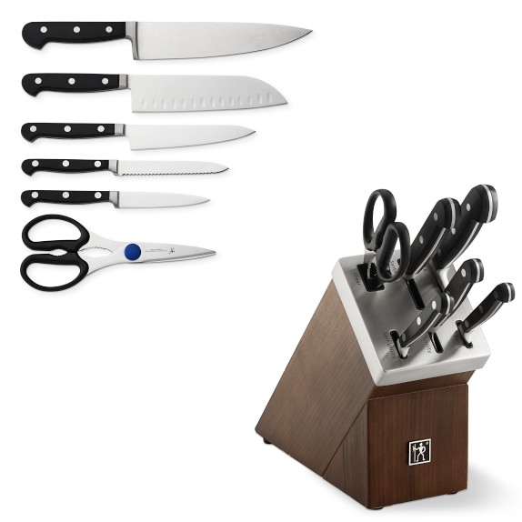 henckels 7 piece self sharpening knife block set