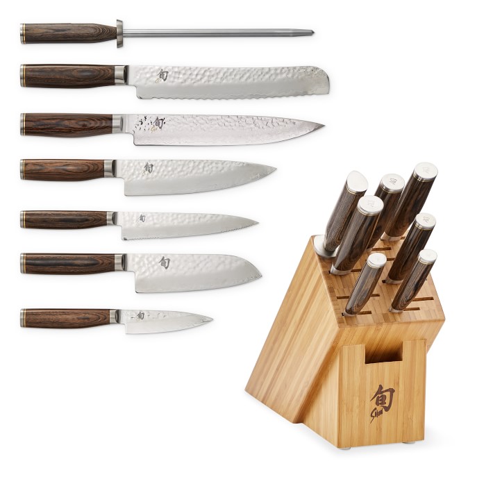 shun premier knife block set