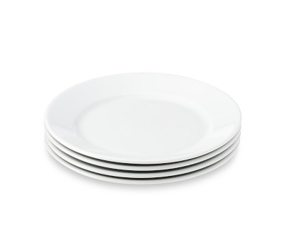 Apilco Très Grande Porcelain Salad Plate, White, Each