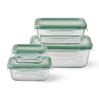 OXO 8-Piece Smart Seal Glass Rectangle Container