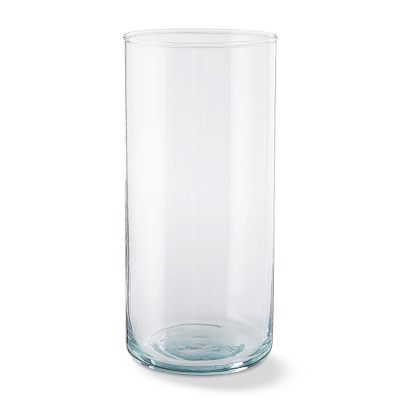 Set of 4 Williams Sonoma Nueva Recycled Aqua Blue Stemless Glass 