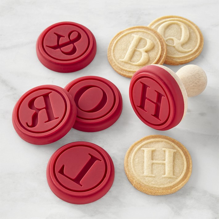 CHOOSE YOUR OWN SIZE! Entire Set Details about   Monogram Alphabet COOKIE STAMPS 