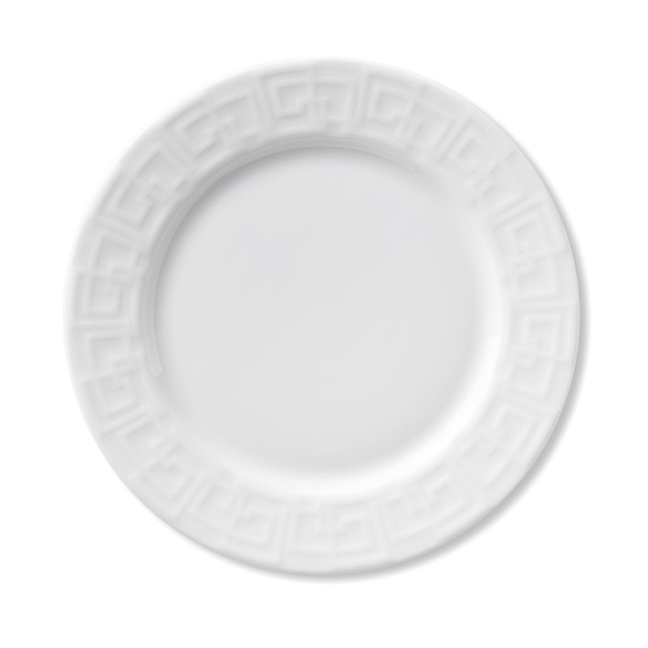 Italian Style Greek Key Design Soup Plate 8.5" 