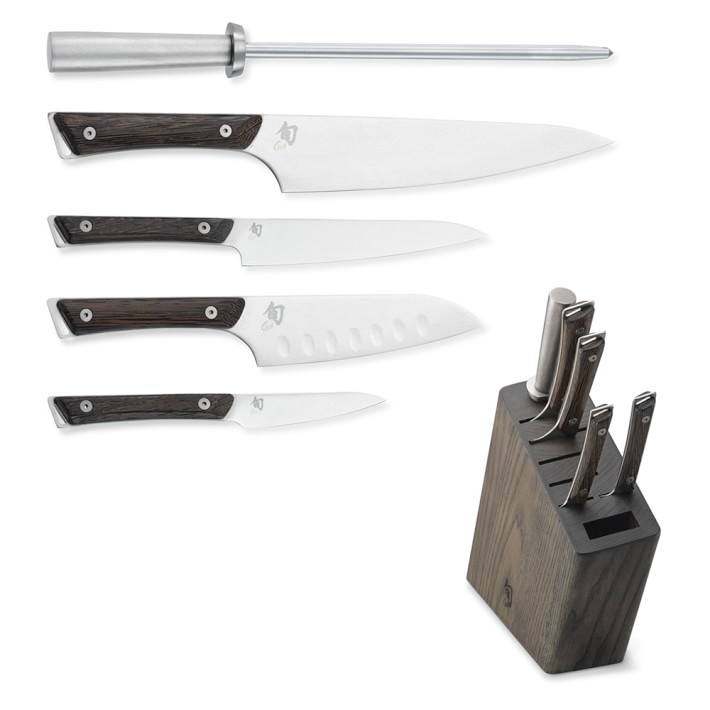 shun 6 piece knife set