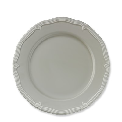 Pillivuyt Eclectique Porcelain Salad Plate, Each, Fog Grey