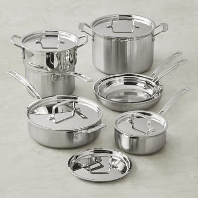 Cuisinart French Classic Tri-Ply Stainless-Steel 10-Piece Cookware Set ...