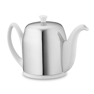 Guy Degrenne  Tea Pot with 4 Cups Stainless Steel/Porcelain 22.5 x 22.5 cm 