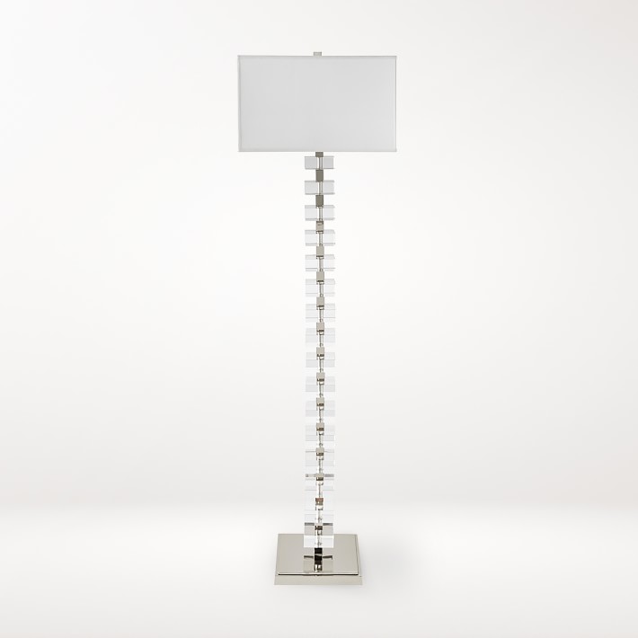 glass crystal floor lamp