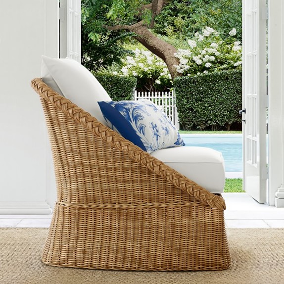 wicker club chair